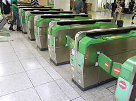 Green Entrance, insert all train tickets